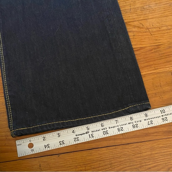 Ed Hardy Wide Loose Fit Denim Jeans Flap Pocket Vintage- size 32x34 - Picture 2 of 10